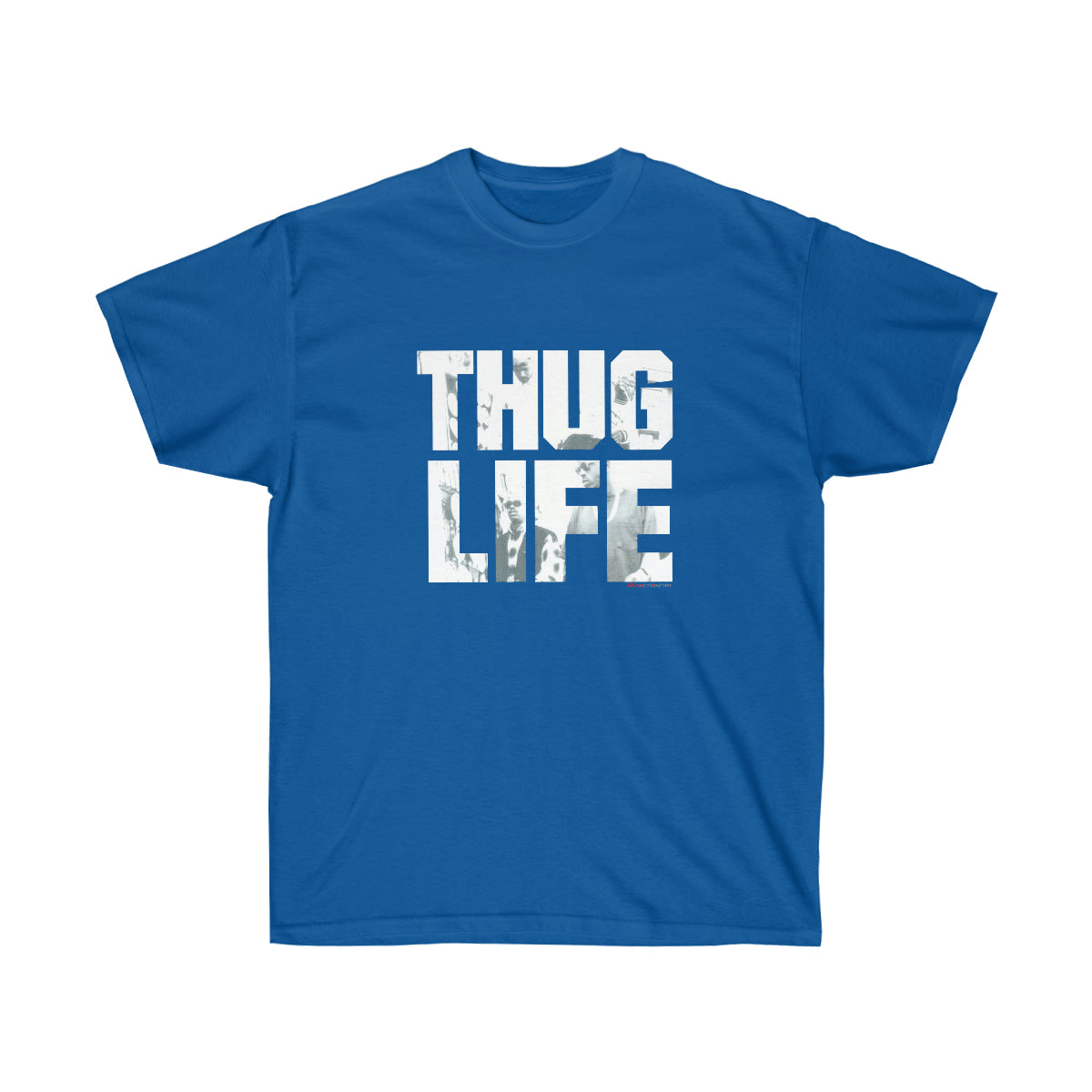 2Pac Thug Life Air Black Men T-Shirt - Royal, 2XL image