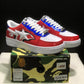 A Bathing Ape Bape Sta Low Patent Black Shoes Sneakers - nk0005522 image 9