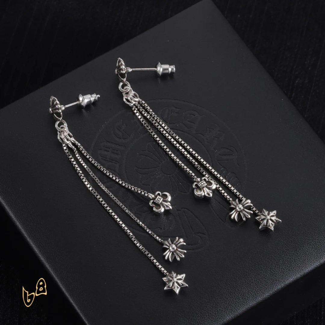 CH Triple Charm Drop Earrings – CH0157