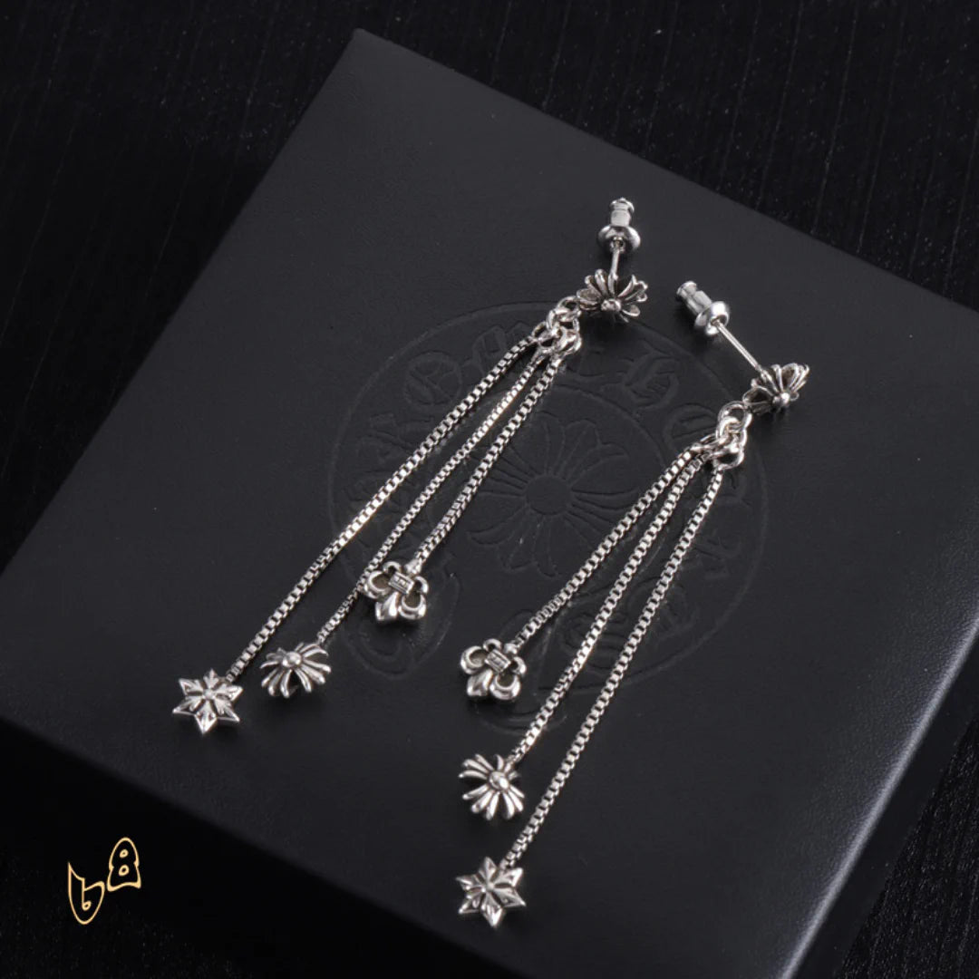 CH Triple Charm Drop Earrings – CH0157