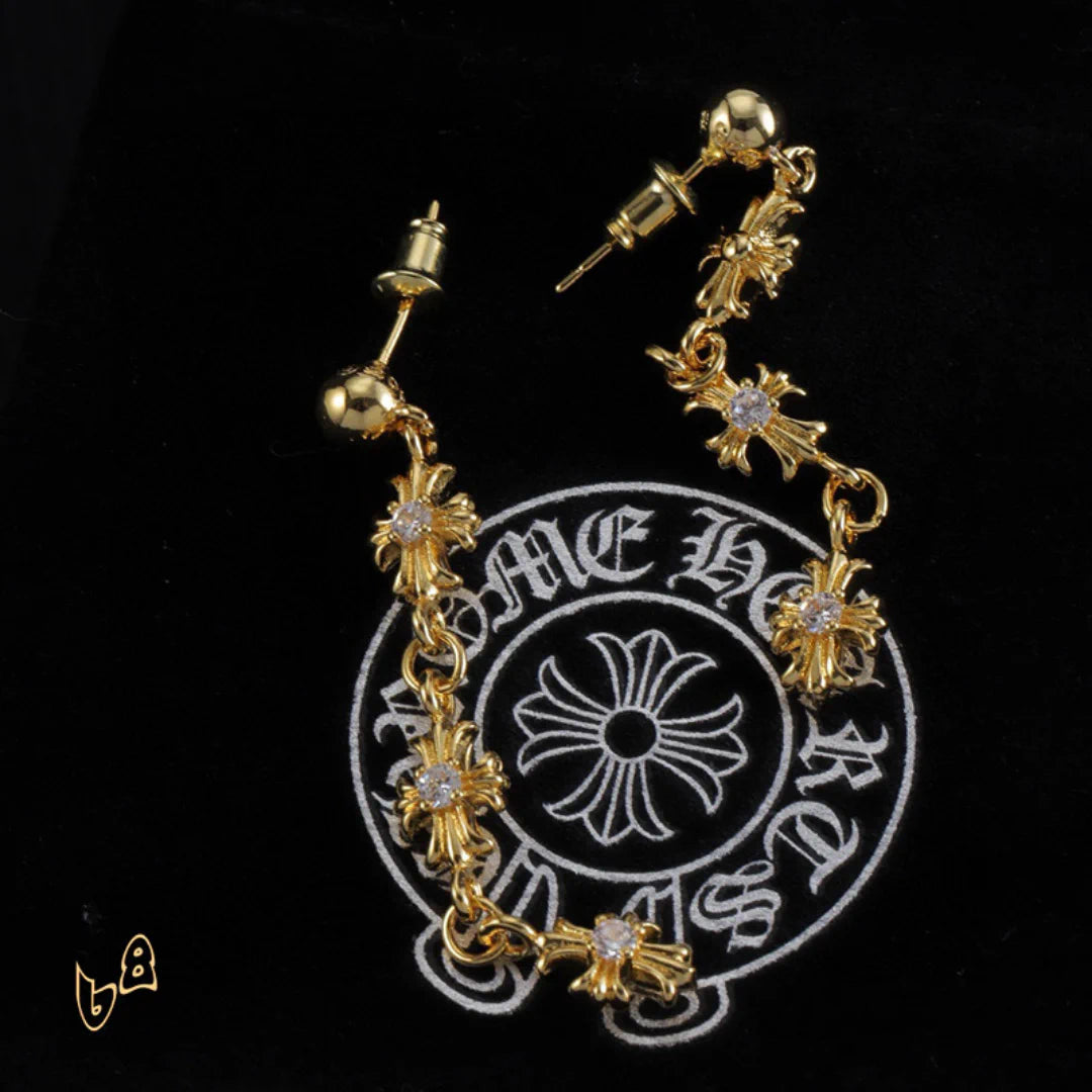 CH Cross Flower Charm Earrings – CH0159