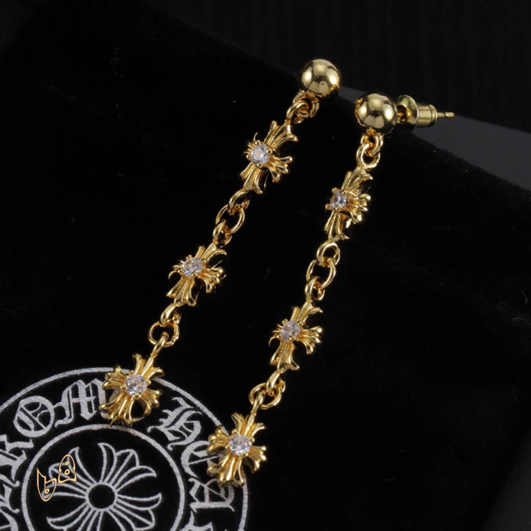 CH Cross Flower Charm Earrings – CH0159