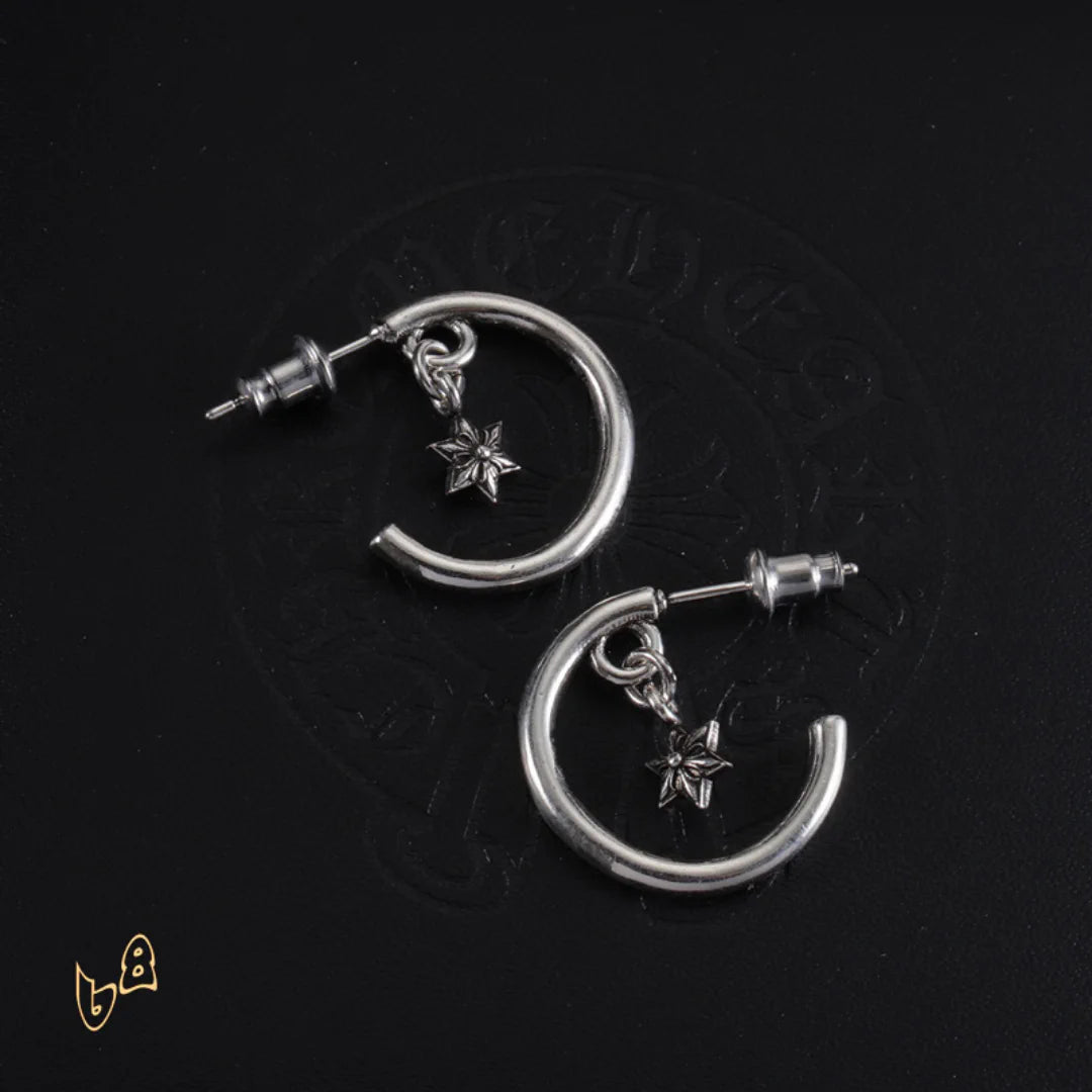 CH Cross Star Hoop Earrings – CH0160