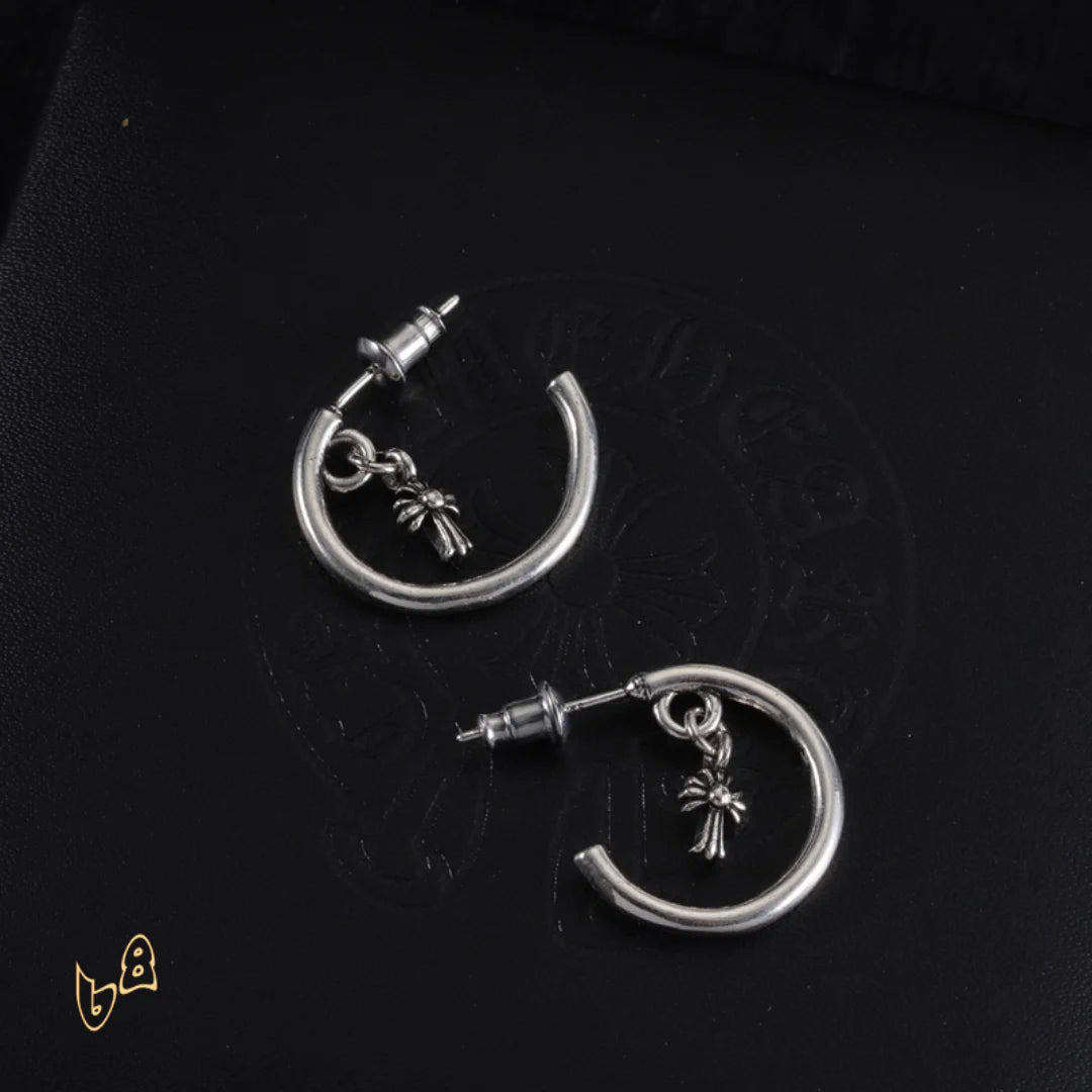 CH Cross Star Hoop Earrings – CH0160
