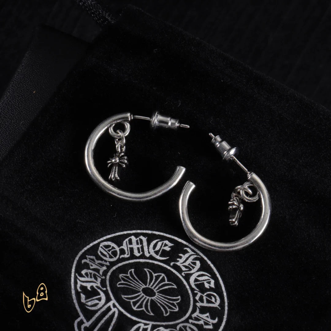 CH Cross Star Hoop Earrings – CH0160