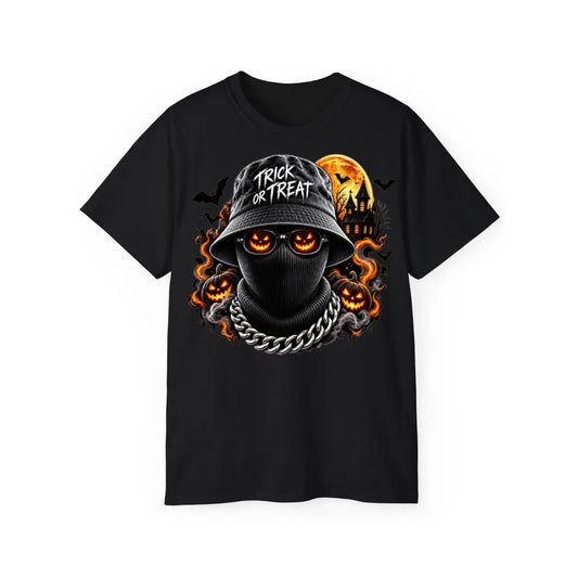 Spooky Streetwear Masked T-Shirt - POD0007 image 0