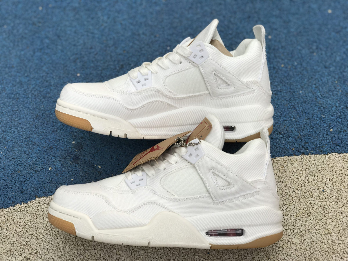 AJ 4 Retro Levi’s White (Levi’s Tag) Shoes Sneakers – nk0000657
