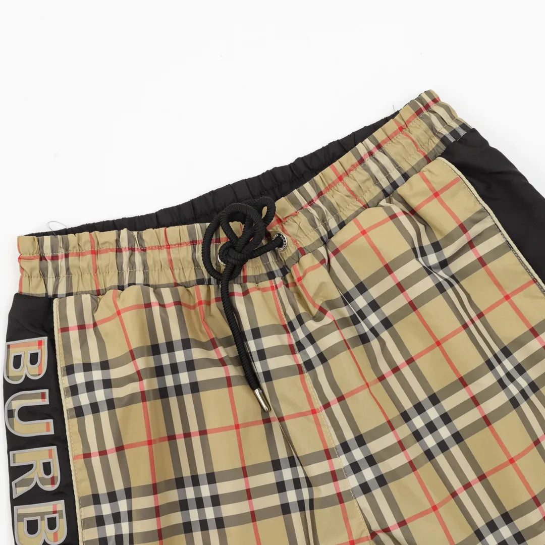 BUR Vintage Check Panel Black Shorts - 377 - bbr0000377 image 2