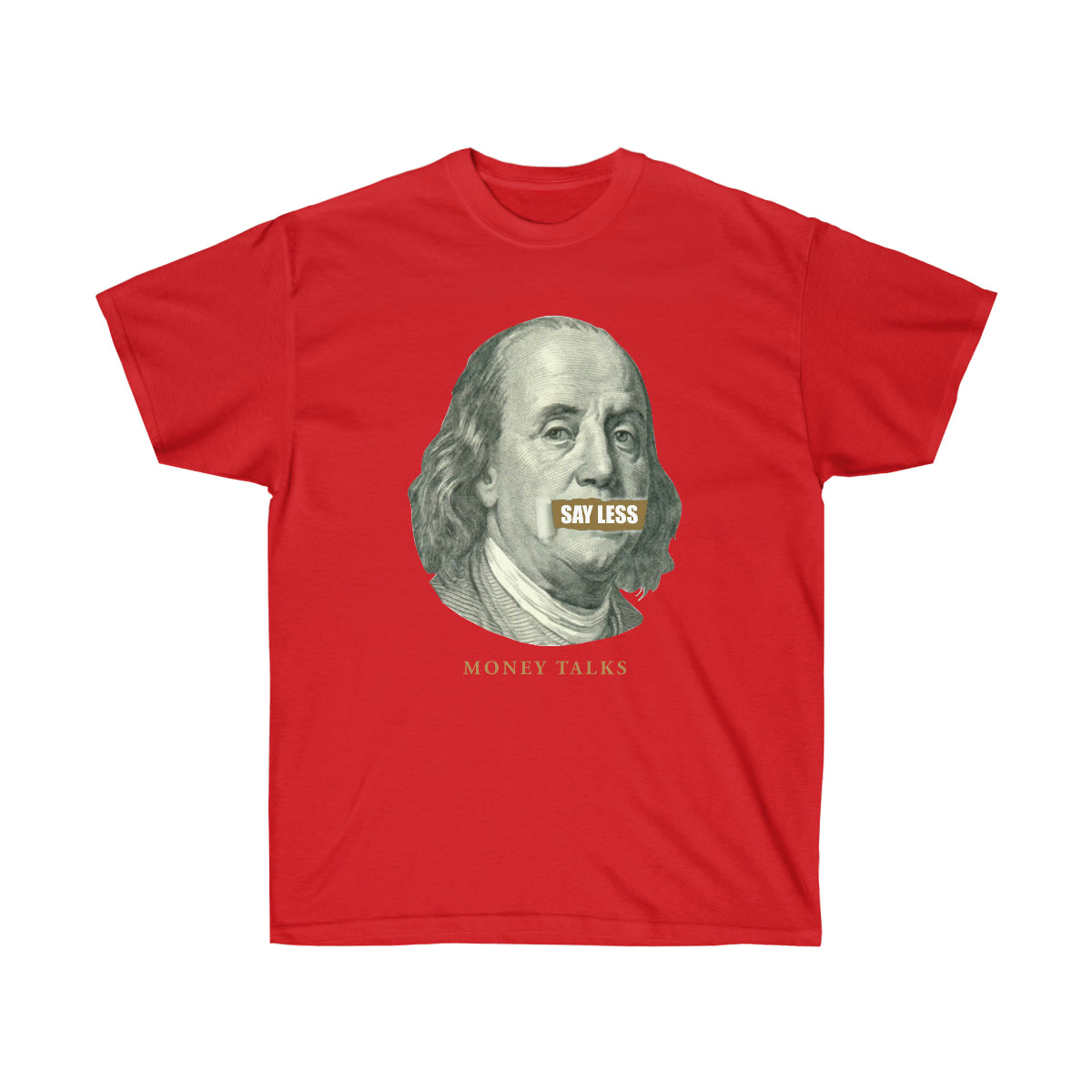 Say Less Money Talks Men T-Shirt - Red, M image
