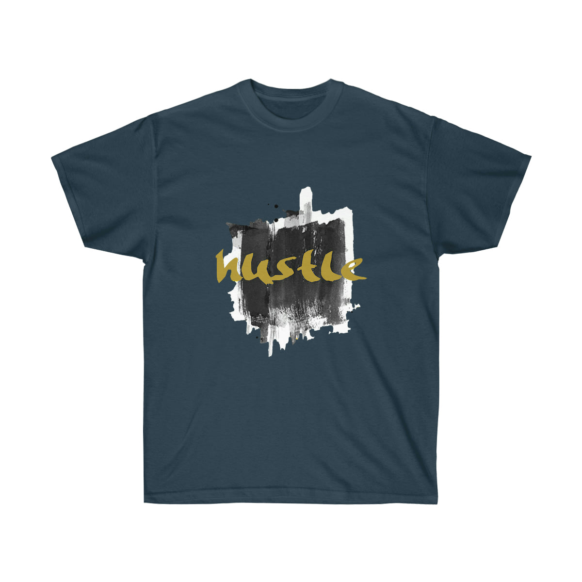 Rap Hustle Graphic Men T-Shirt - Blue Dusk, L image
