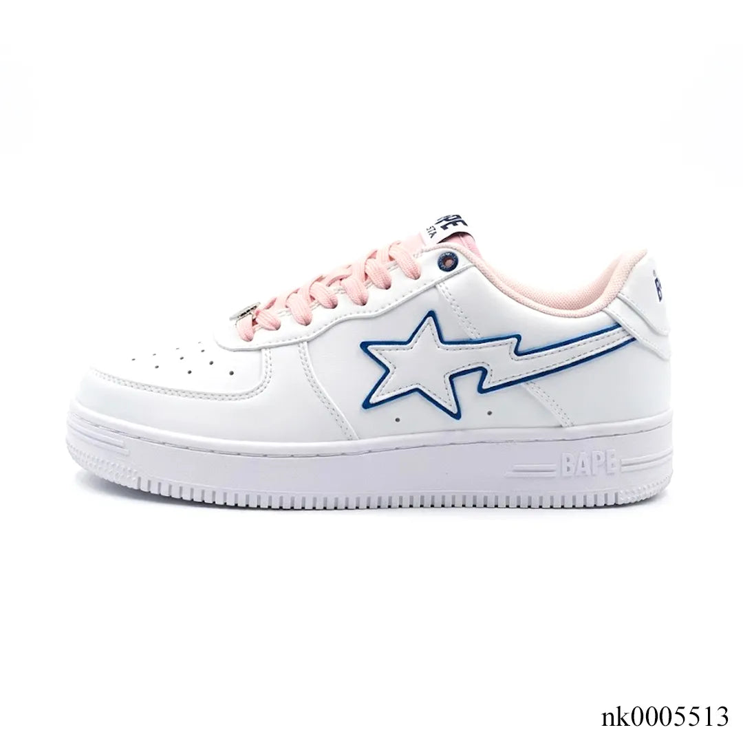 A Bathing Ape Bape Sta BAPY White Pink Shoes Sneakers - nk0005513 image 1