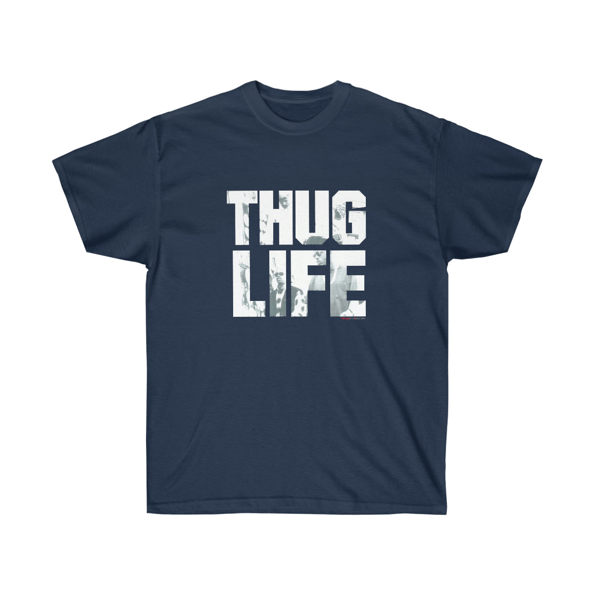 2Pac Thug Life Air Black Men T-Shirt - Navy, 3XL image