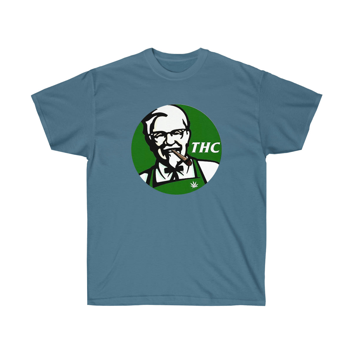 THC King Green Men T-Shirt - Indigo Blue, 3XL image