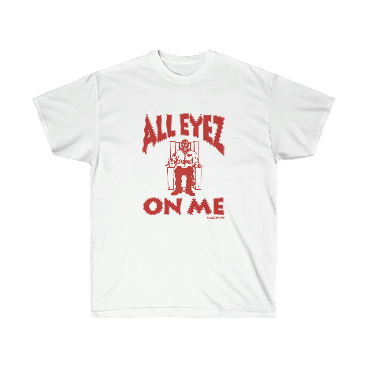 All Eyez On Me Men T-Shirt - White, S image