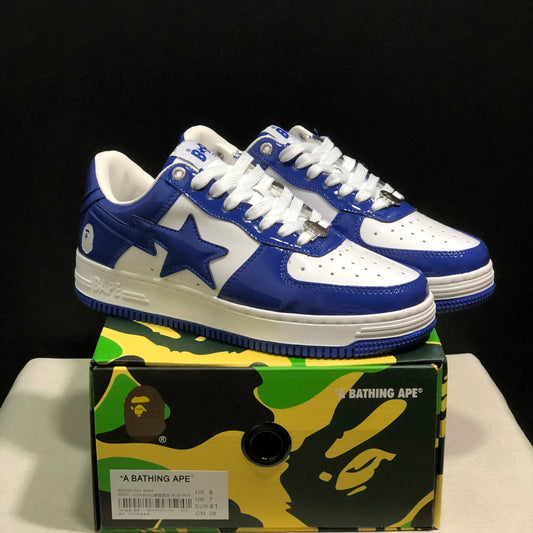 A Bathing Ape Bape Sta #5 Blue Shoes Sneakers - nk0005518 image 2