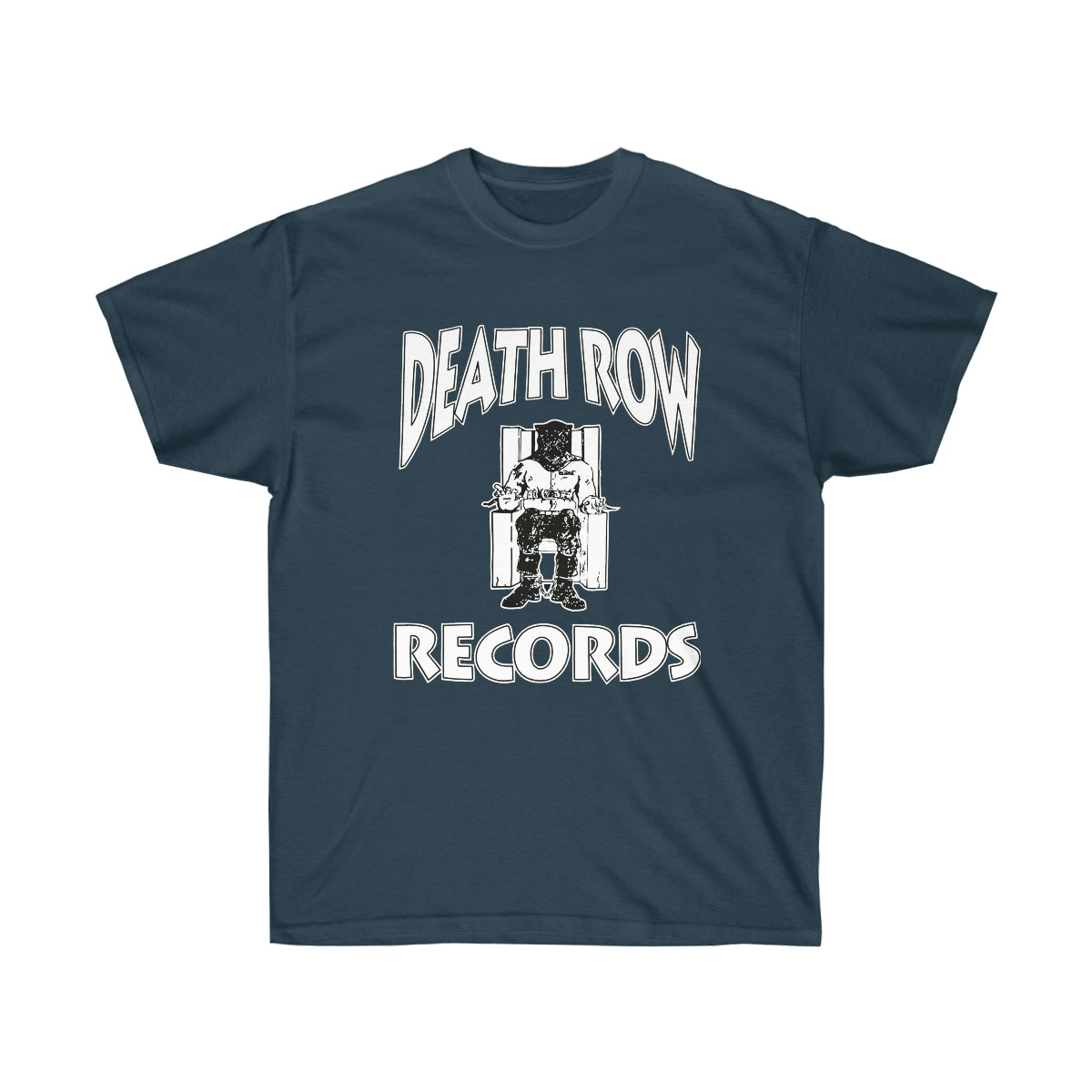 White Death Row Men T-Shirt - Blue Dusk, S image