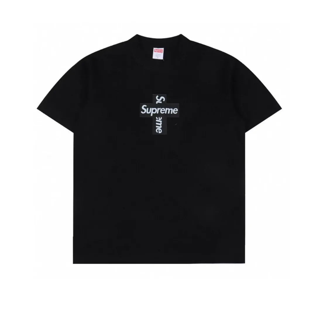 SUP Cross Box Logo T-Shirt in Black - 512 - spm0000512 image 0