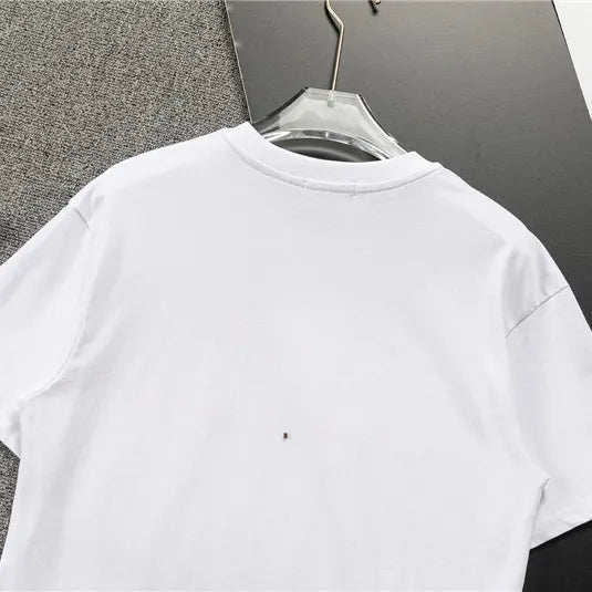AM Logo-print Cotton T-shirt in White - 278 - ami0000278 image 7