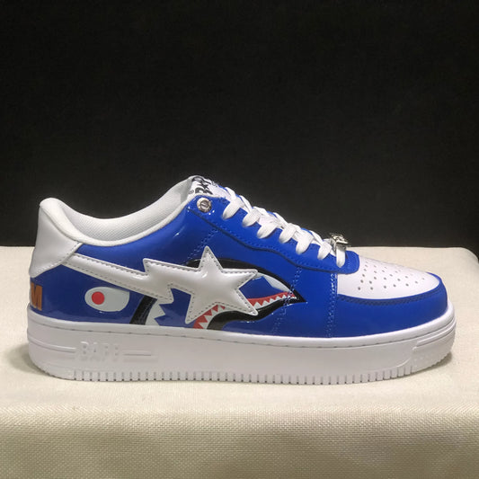 Bapesta Low M1 'Shark Face - Blue' Shoes Sneakers - nk0005526 image 2
