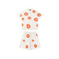 DT Set White & Orange Tee & Shorts – 142 – dt0000142