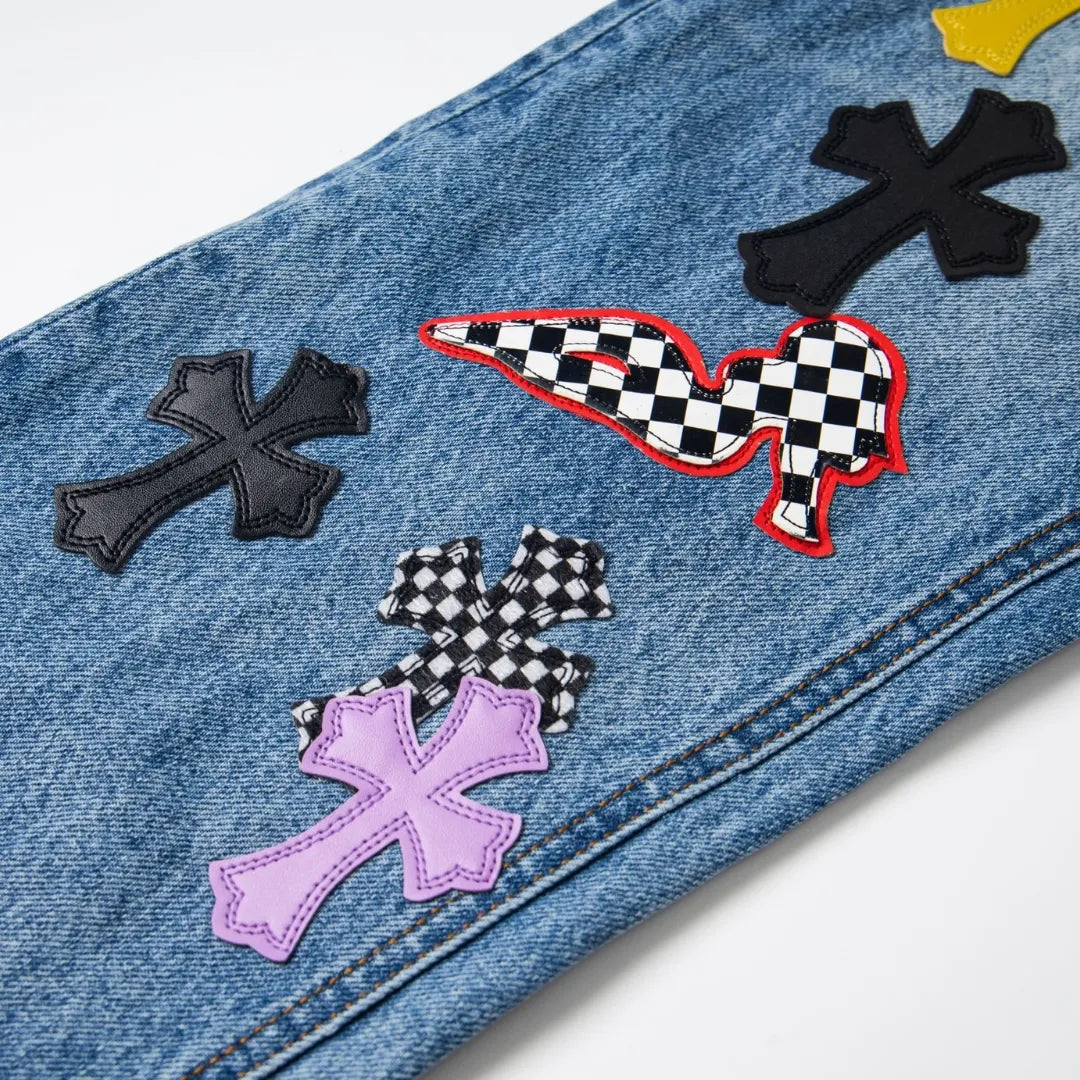 CH Cross Patch Jeans - CH0122 image 12