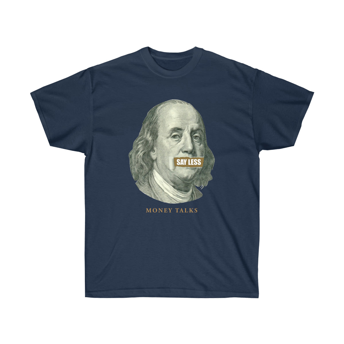 Say Less Money Talks Men T-Shirt - Navy, S image