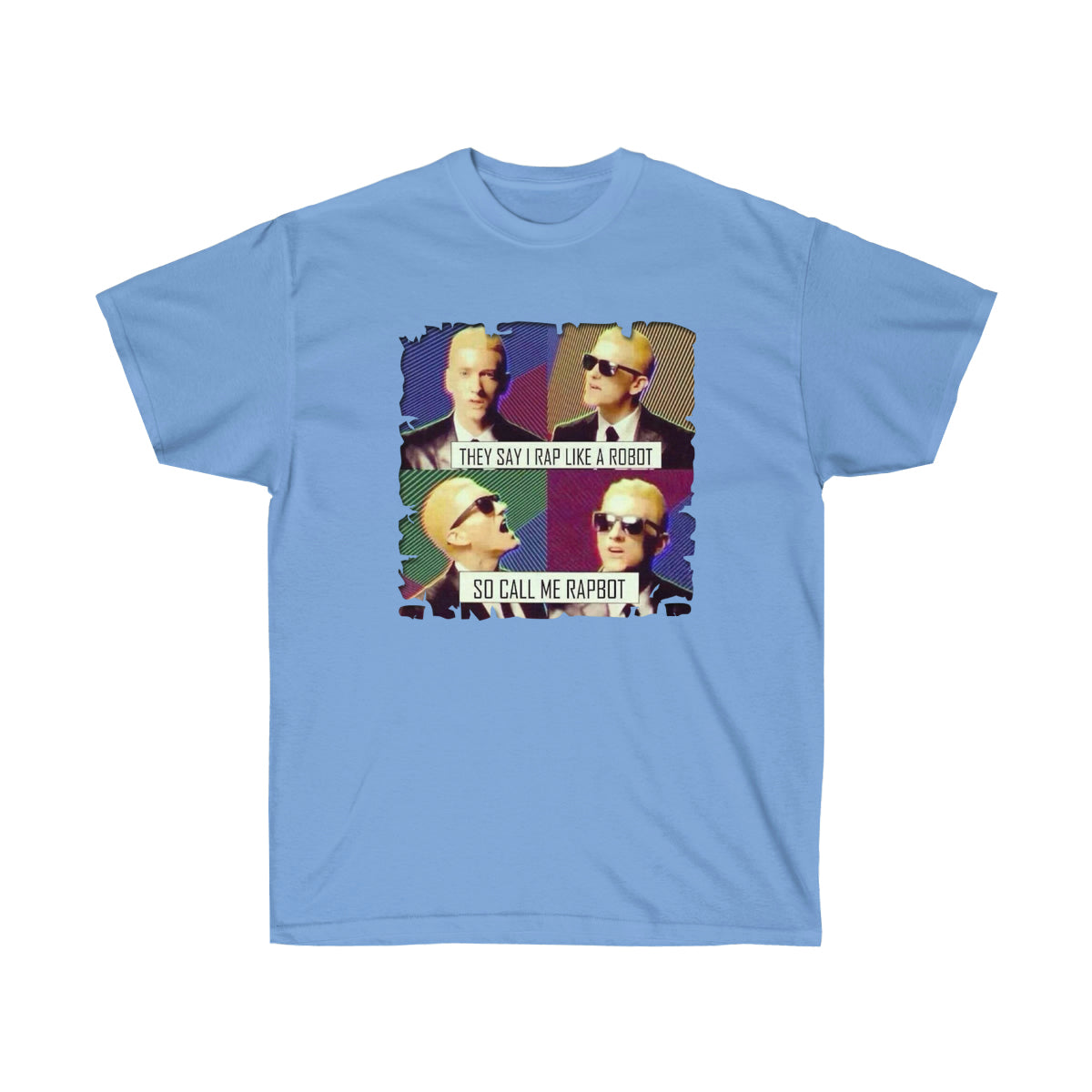 Call Me Rapbot Men T-Shirt - Carolina Blue, XL image