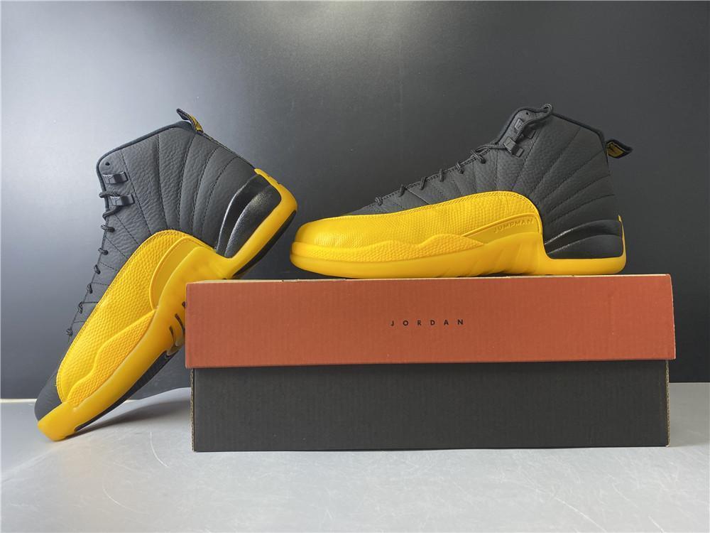 AJ 12 Retro Black University Gold Shoes Sneakers – nk0000758