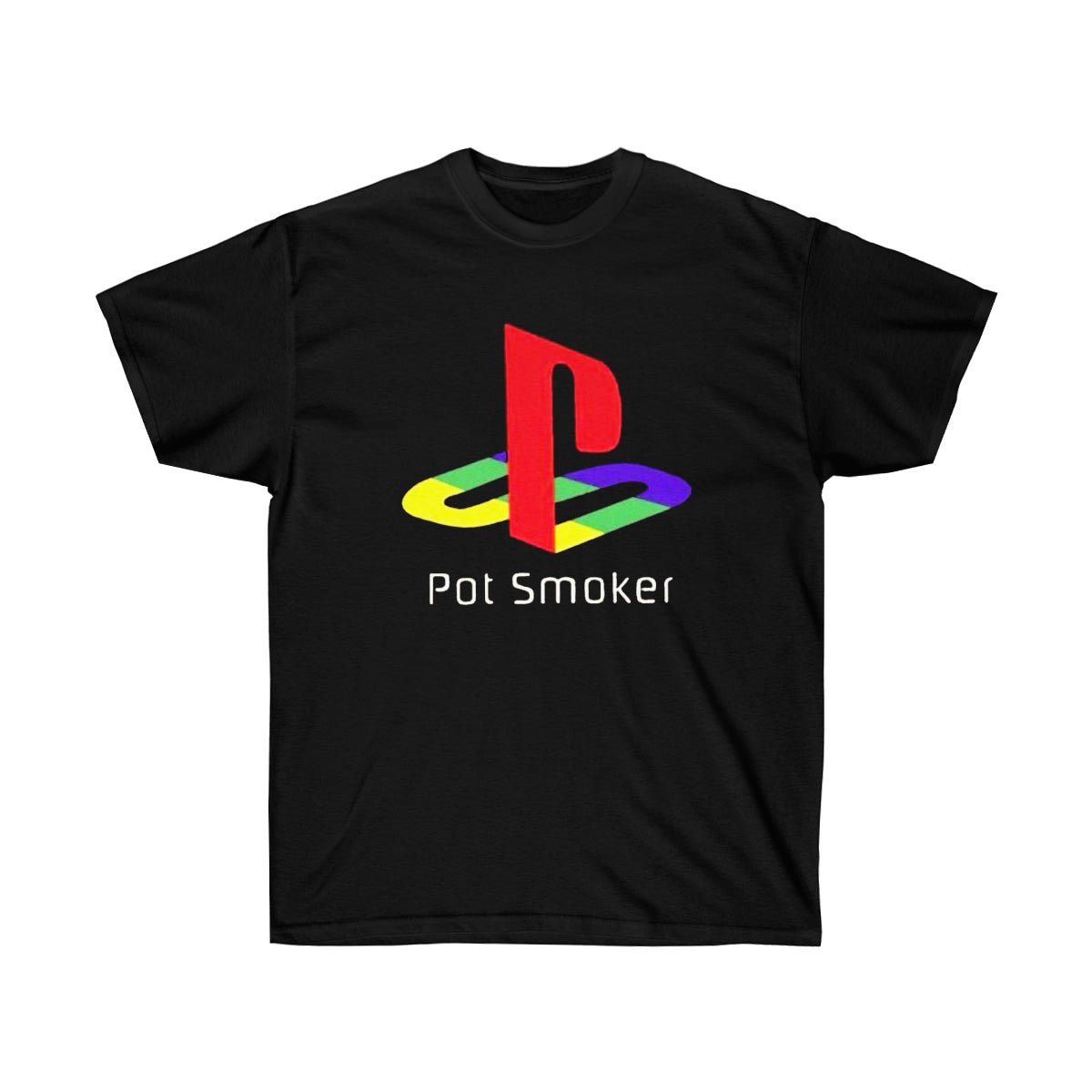 Pot Smoker Retro Men T-Shirt - Black, 2XL image