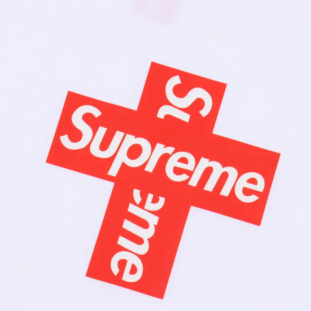 SUP Cross Box Logo T-Shirt in White - 513 - spm0000513 image 4