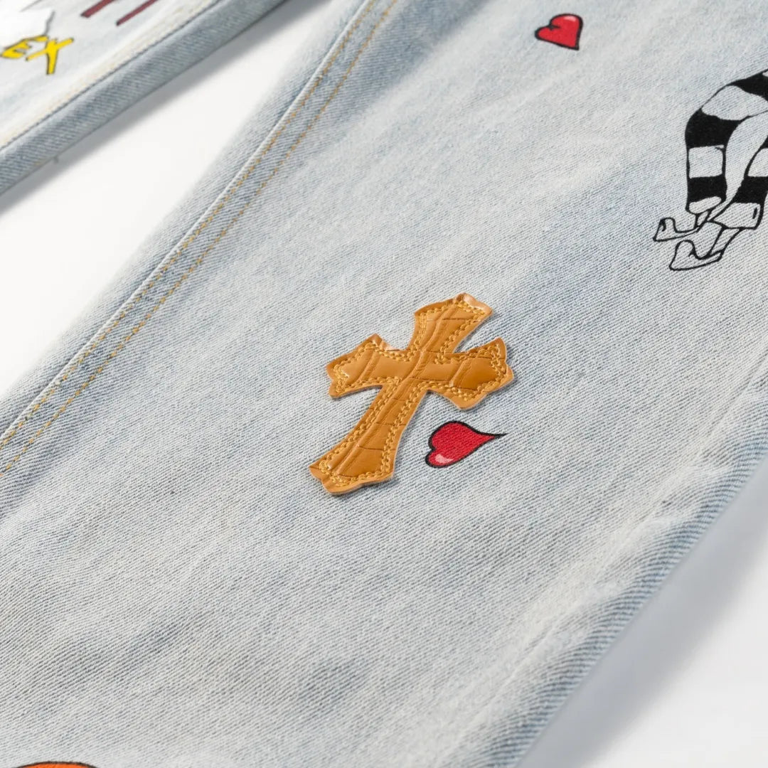 CH Cross Patch Jeans - CH0114 image 9