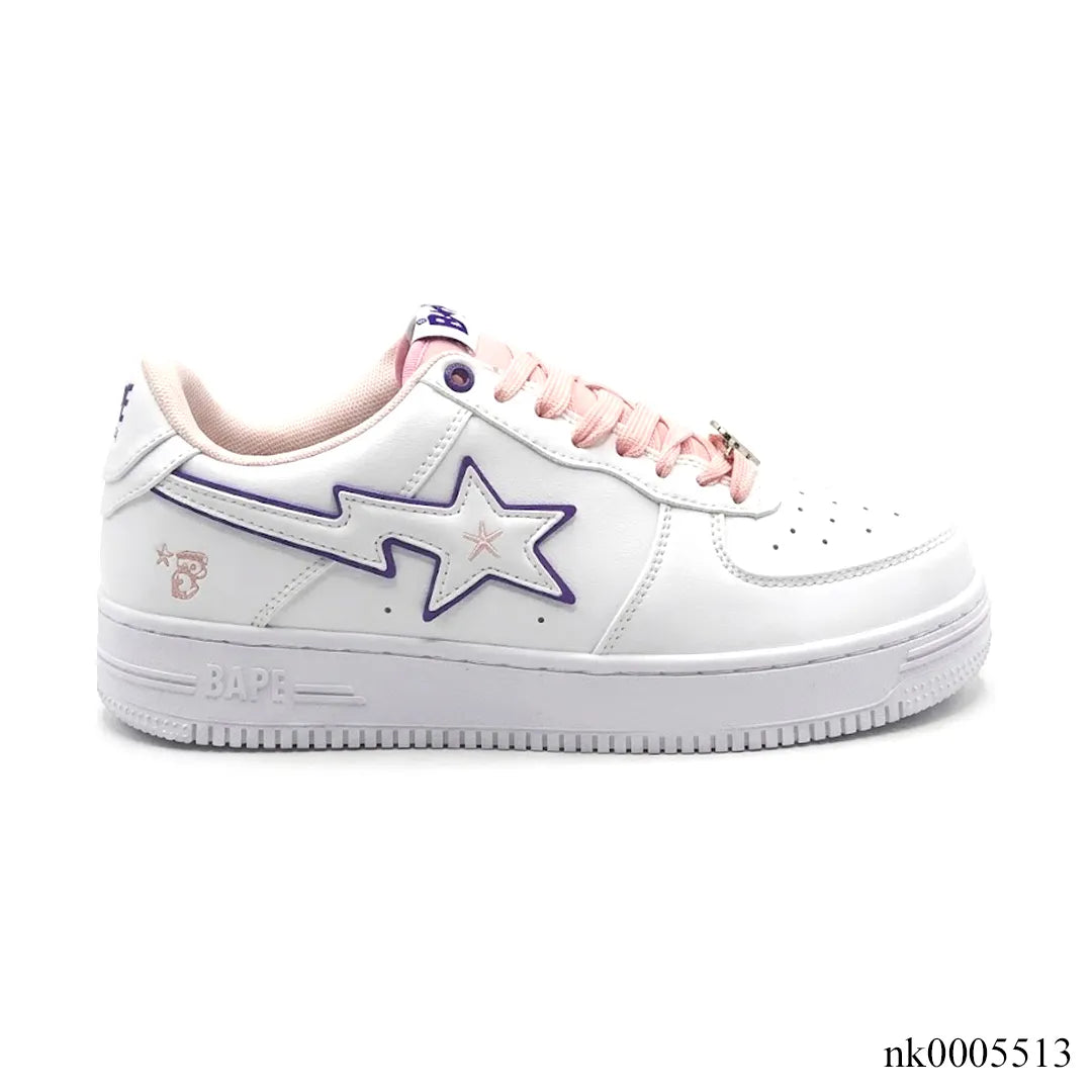 A Bathing Ape Bape Sta BAPY White Pink Shoes Sneakers - nk0005513 image 0