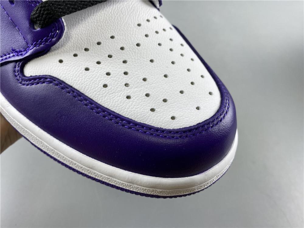 AJ 1 Retro High Court Purple White Shoes Sneakers – nk0000683