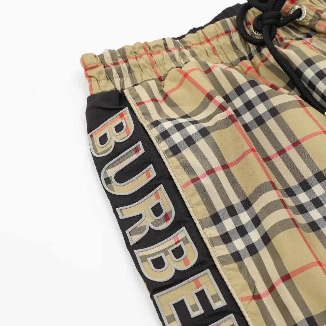 BUR Vintage Check Panel Black Shorts - 377 - bbr0000377 image 3