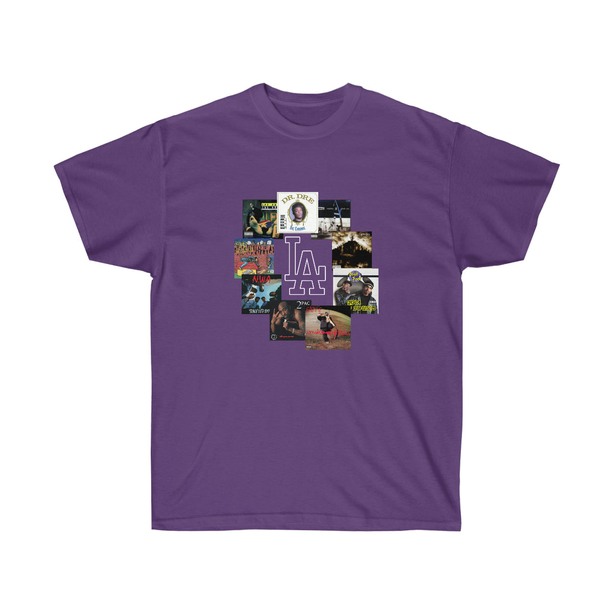 Rap LA Albums Men T-Shirt - Purple, 2XL image