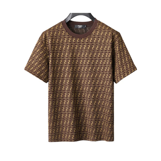 FD Diagonal FF Logo T Shirt in Brown - 78 - fd0000078 image 0