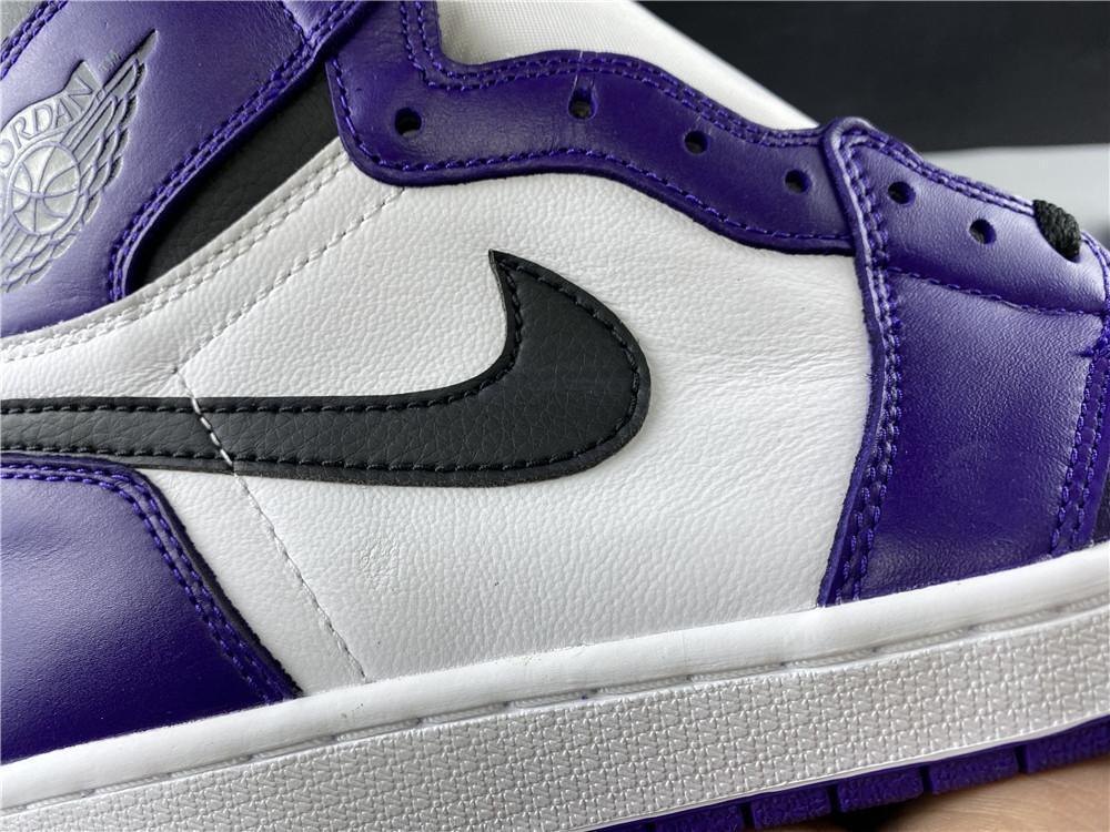 AJ 1 Retro High Court Purple White Shoes Sneakers – nk0000683