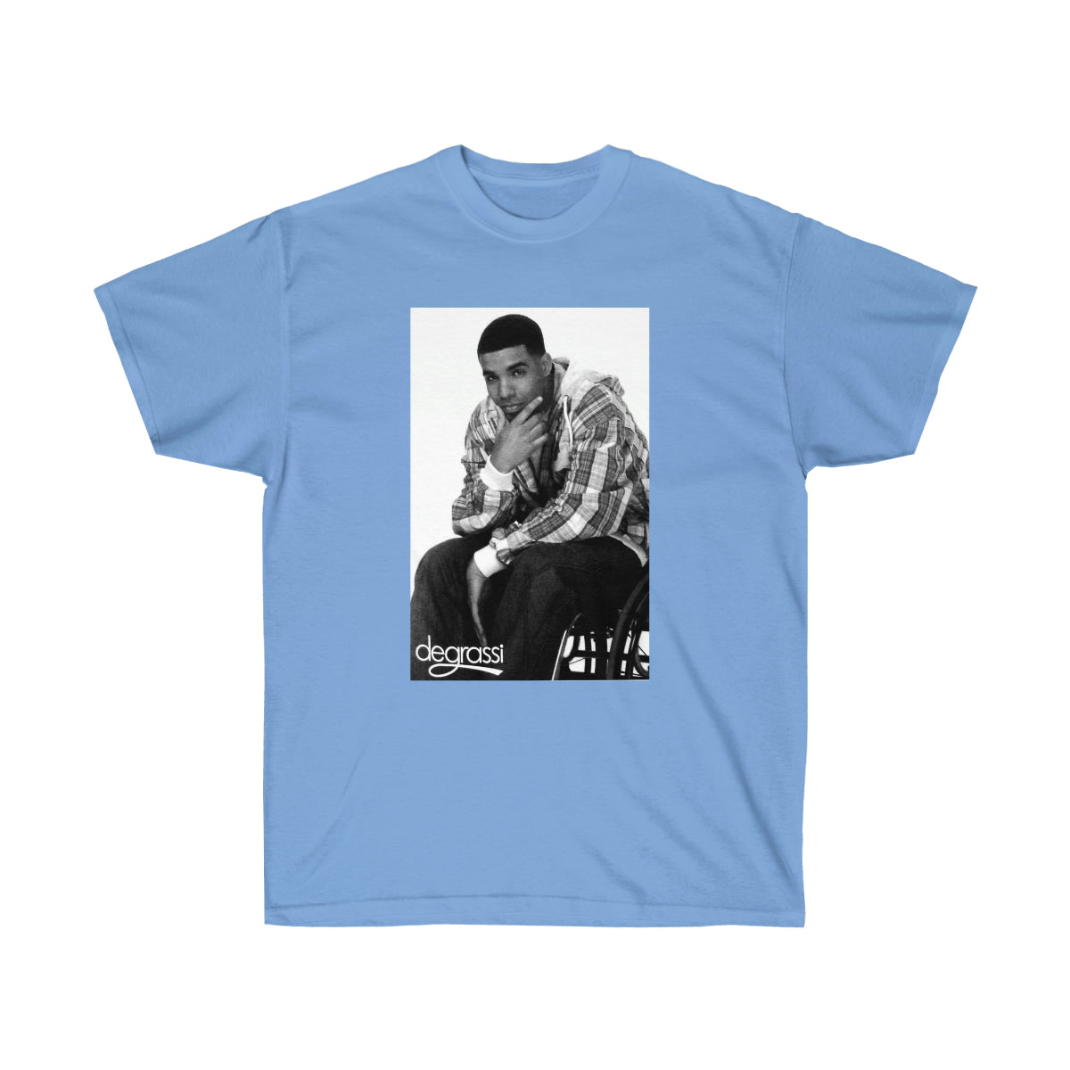 Rap Drake Degrassi Men T-Shirt - Carolina Blue, S image