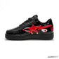 A Bathing Ape Bape Sta Low Shark Black Shoes Sneakers - nk0005517 image 1