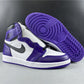 AJ 1 Retro High Court Purple White Shoes Sneakers – nk0000683