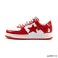 A Bathing Ape Bape Sta Patent Leather White Red (2023) Shoes Sneakers - nk0005516 image 1