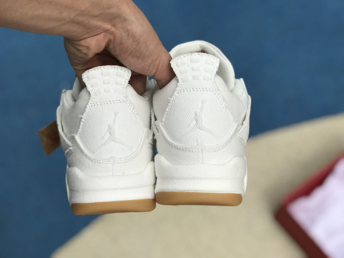 AJ 4 Retro Levi’s White (Levi’s Tag) Shoes Sneakers – nk0000657