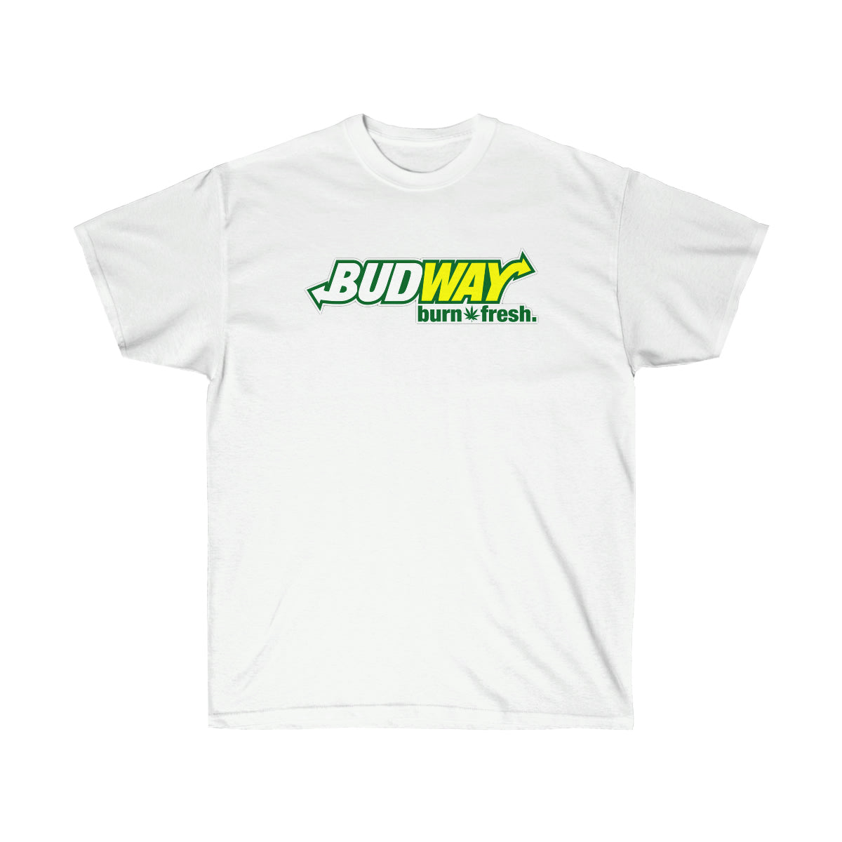 Budway Burn Fresh White Men T-Shirt - White, 3XL image