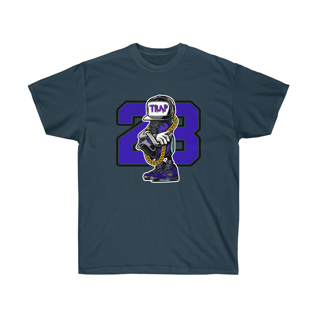 Trap Life JD 23 Men T-Shirt - Blue Dusk, 2XL image