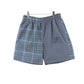 BUR Archive Check Panel Shorts in Blue - 375 - bbr0000375 image 0