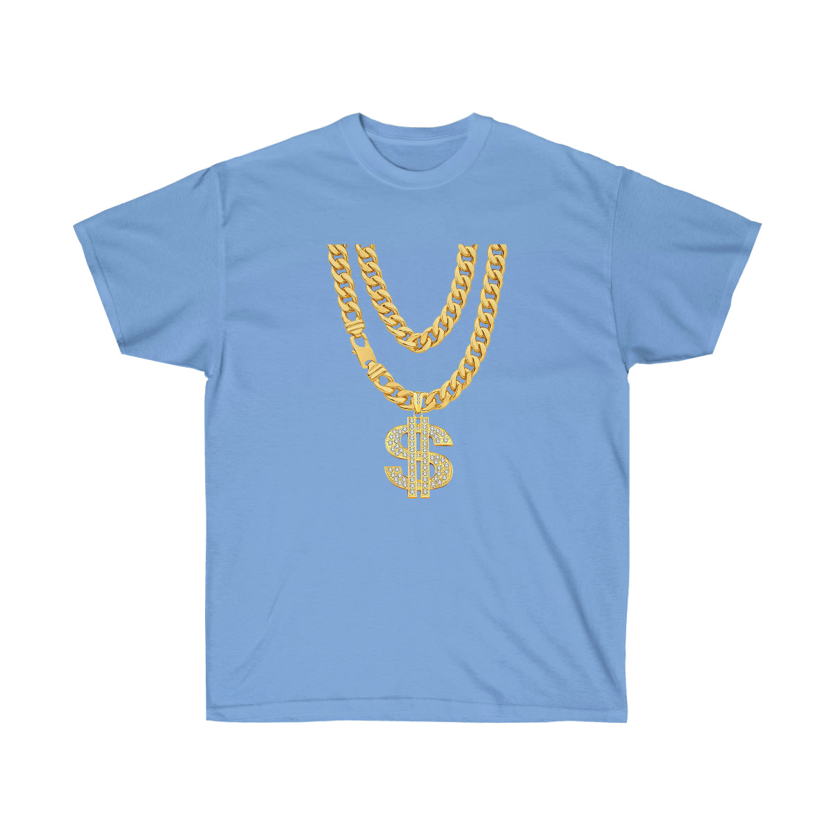 Necklace Dollar Men T-Shirt - Carolina Blue, 3XL image