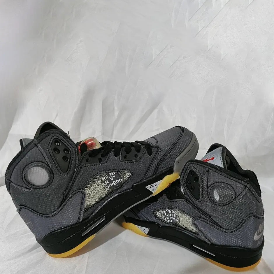 AJ 5 Retro OW Black Shoes Sneakers – nk0000158