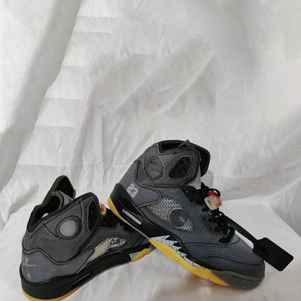 AJ 5 Retro OW Black Shoes Sneakers – nk0000158