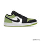AJ 1 Low Snakeskin Vivid Green Shoes Sneakers – nk0003732