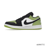 AJ 1 Low Snakeskin Vivid Green Shoes Sneakers – nk0003732